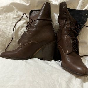 Rag & Bone size 37 Brown Deacon heeled boots
